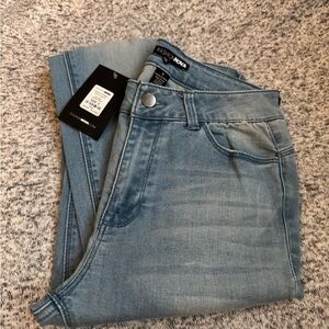 Fashion Nova Sky Blue High Rise Jeans